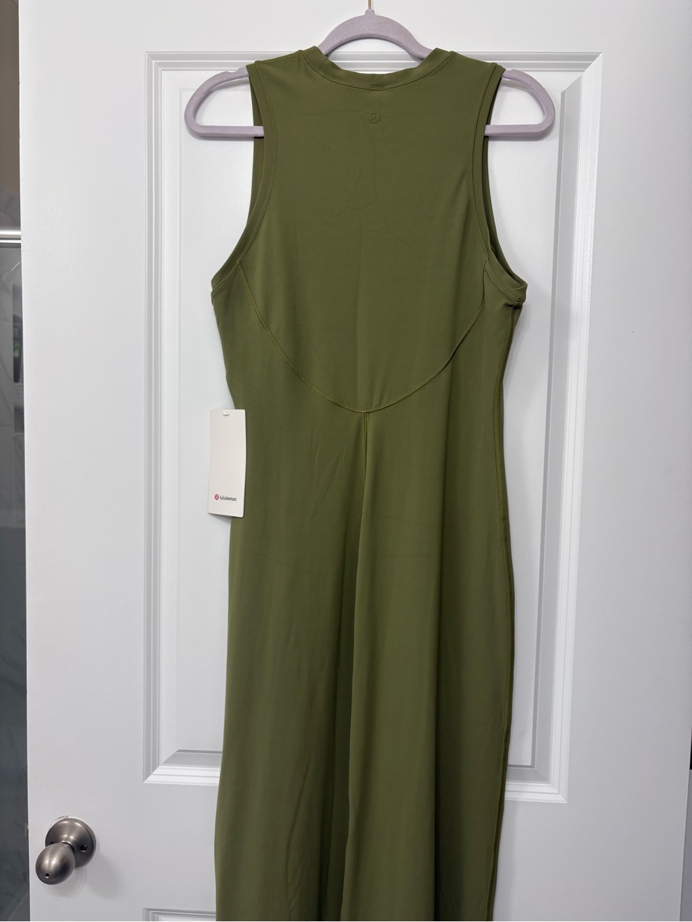 lululemon athletica Olive Green Sleeveless Midi Dress - Picture 4 of 4